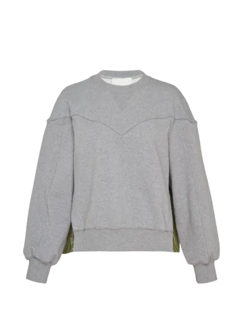 3.1 Phillip Lim striped-panel sweatshirt Grey P26110408TFT