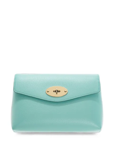 Mulberry Darley Postman's Lock leather pouch Blue A26RL5077205T629