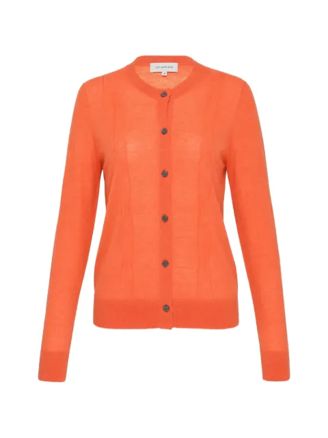 Lee Mathews Mila cable-knit button-up cardigan Orange M2602KN014