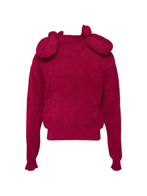 Doublet balloon-dog high-neck sweater Pink 26AW59KN235