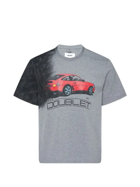 Doublet Exhaust Stained graphic-print T-shirt Grey 26AW44CS460