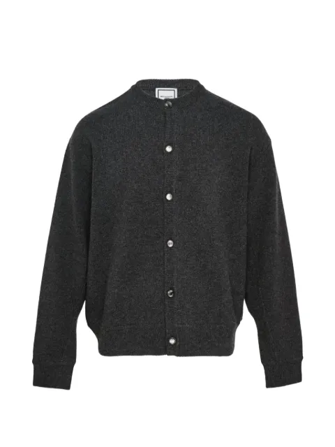 Wooyoungmi logo-plaque button-up cardigan Grey W263KN03