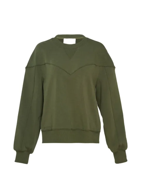 3.1 Phillip Lim striped-panel sweatshirt Green P26110408TFT