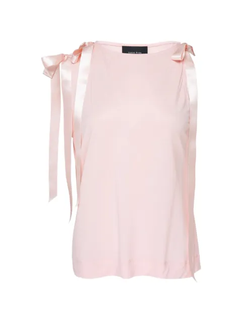 Simone Rocha ribbon-detail sleeveless tank top Pink 53660571