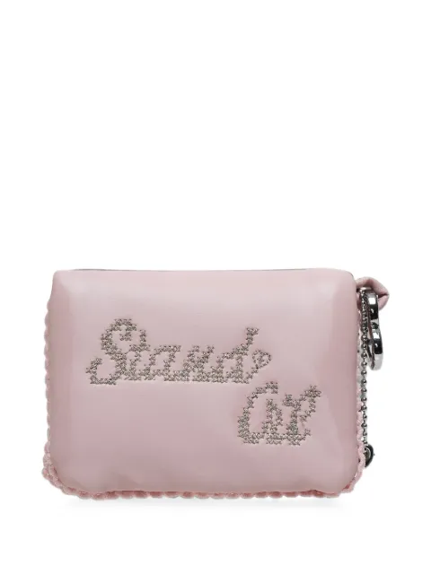 STAND OIL Memory Fluffy logo-embroidered keyring Pink 25S158APN