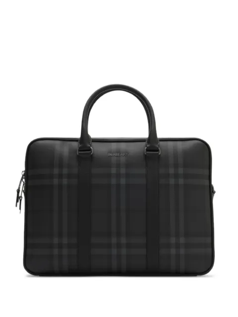 Burberry City check briefcase Black 8128039