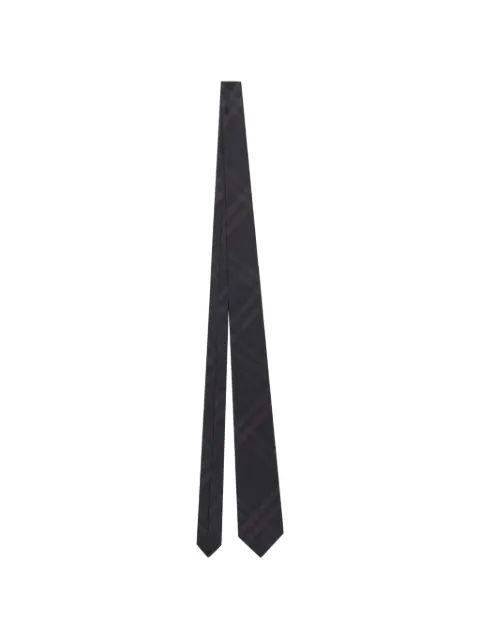 Burberry check silk tie Black 8132150