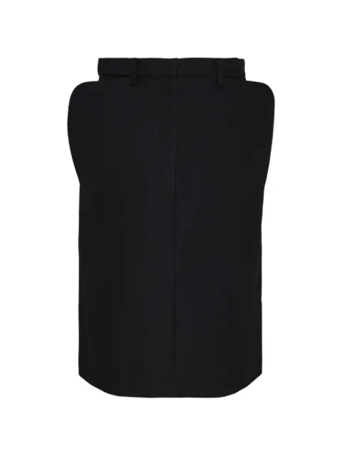 pushBUTTON sculptural-hip pencil midi skirt Blue PB2630402W