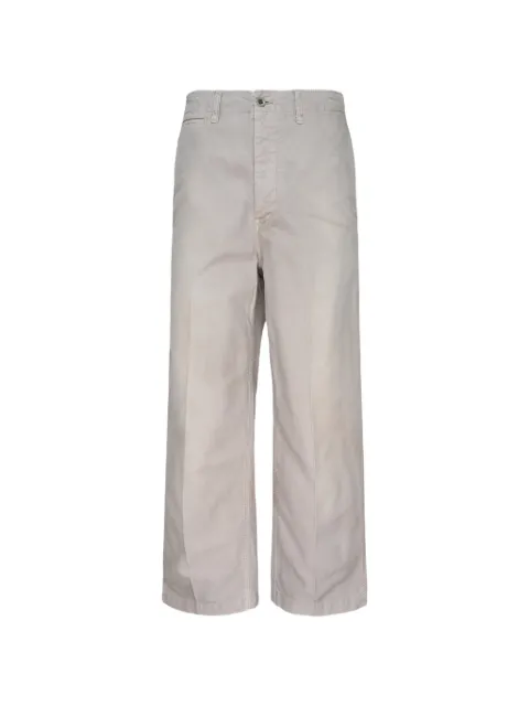visvim Broader straight-leg cotton trousers Grey 0126305008001