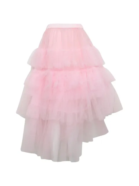 Simone Rocha tiered ruffled maxi skirt Pink 31250035