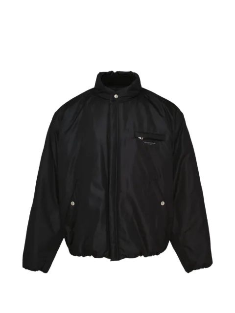Wooyoungmi logo-print zip-up bomber jacket Black W263JP14