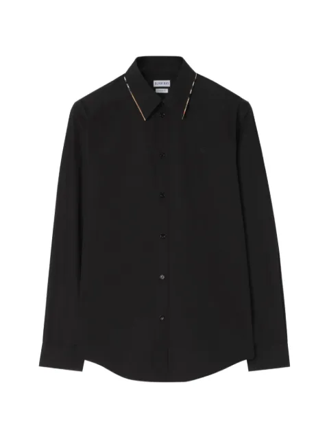 Burberry classic fit cotton poplin shirt Black 8133069
