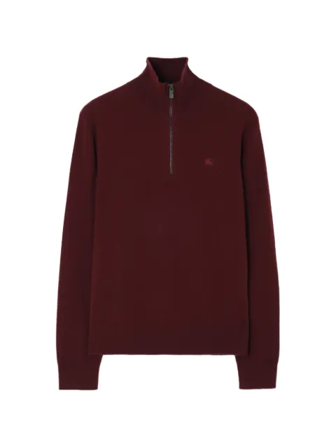 Burberry cashmere blend half-zip sweater Red 8132558