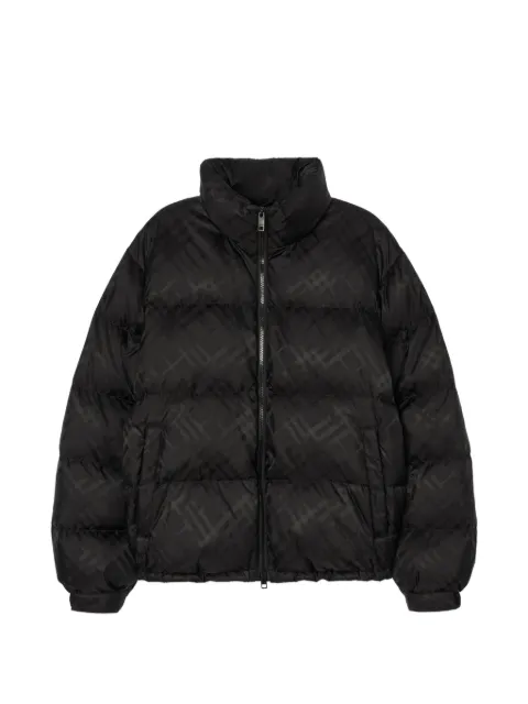 Burberry check nylon Highlands puffer jacket Black 8131371