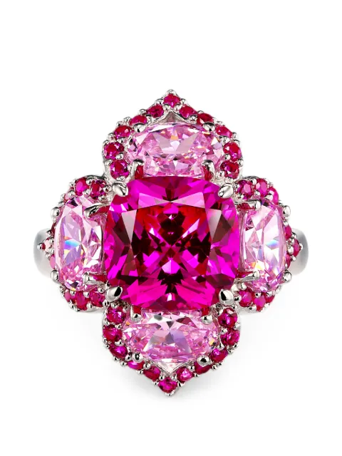 Anabela Chan Fuchsia Lotus ring Silver ACCP19RSWGFS