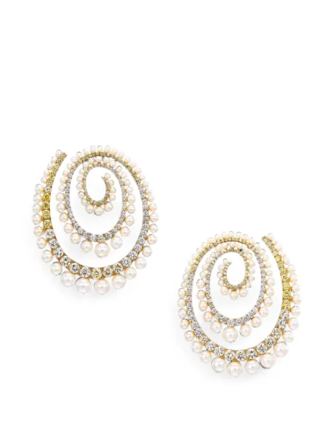 Anabela Chan Pearl Vortex Hoop earrings Gold ACPC27ESYGWP