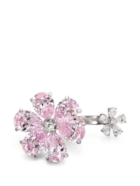 Anabela Chan Rose Marguerite Daisy lab-grown diamond ring Silver ACEG29RSWGPS