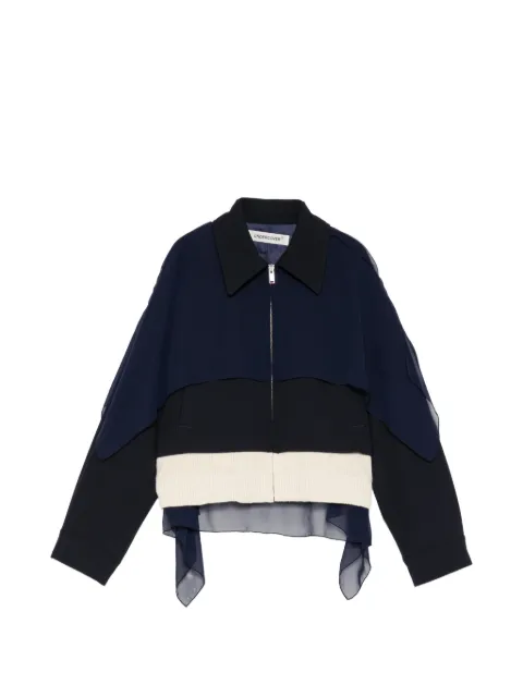 Undercover layered-design jacket Blue UP2F1204