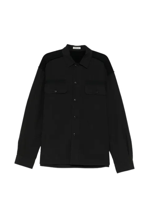 Undercover panelled flap-pocket shirt Black UP2F4406