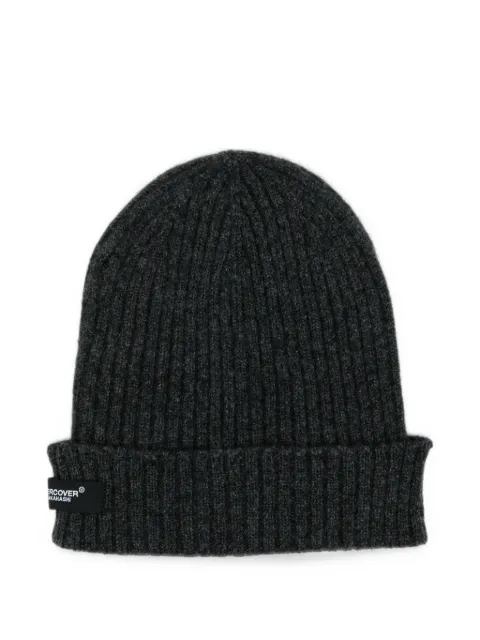 Undercover ribbed-knit beanie hat Grey UC2F4H02CHRCL