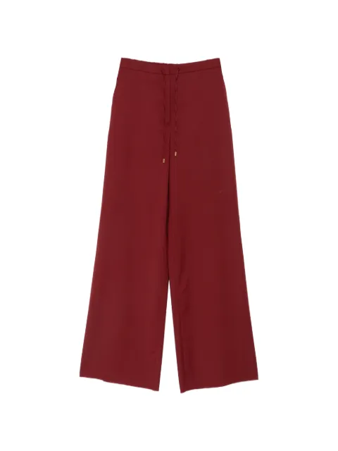Max Mara drawstring-waist wide-leg palazzo pants Red 2626136031600
