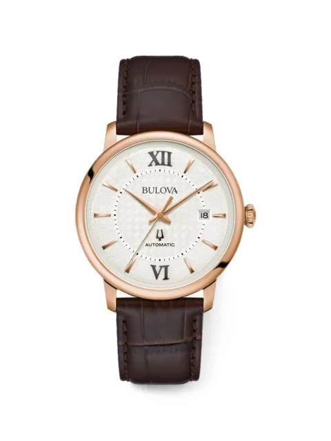 Bulova Classic Hudson 39mm watch White 97B225