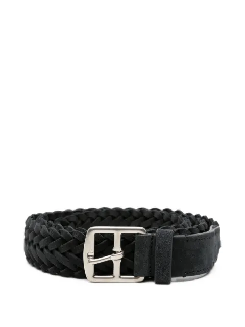 Officine Creative braided suede belt Black OCFSTRI55COBOI