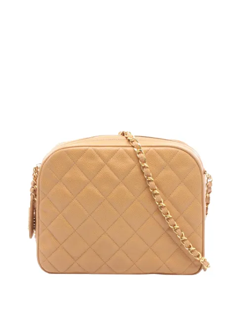 CHANEL Pre-Owned 1994-1996 Quilted Caviar Camera Bag crossbody bag Neutrals XNFDYBTOUCTLXLMM