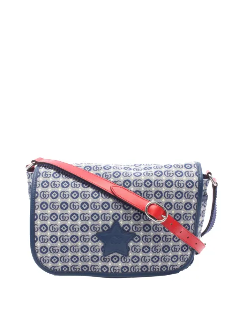 Gucci Pre-Owned 2016-2026 Kids GG Canvas Star Messenger Bag crossbody bag Blue LF1PSCTSUY9RDK60