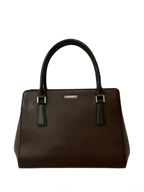 Burberry Pre-Owned 2000-2017 Leather tote bag Brown AI01ZK3SDCSR9MWO