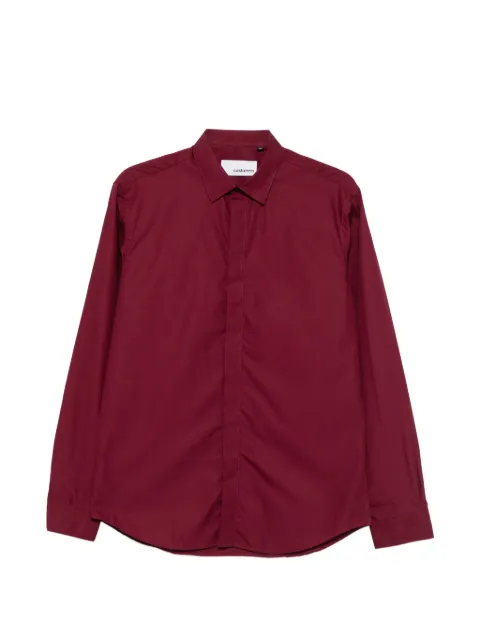 Costumein concealed-placket long-sleeve shirt Red Y133AC