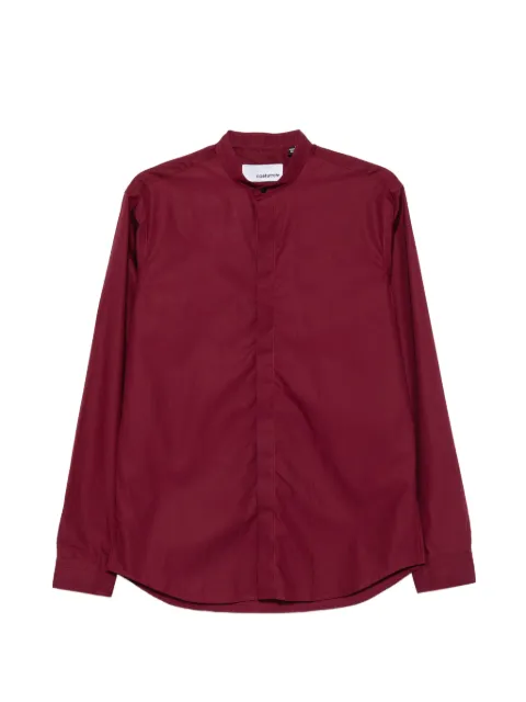 Costumein mandarin-collar concealed-fastening shirt Red Y133AC5
