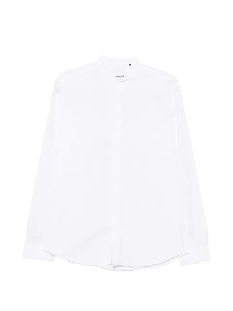 Costumein band-collar long-sleeve shirt White V86TO5
