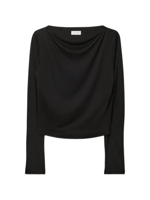 House Of Dagmar draped long-sleeve T-shirt Black 261F111