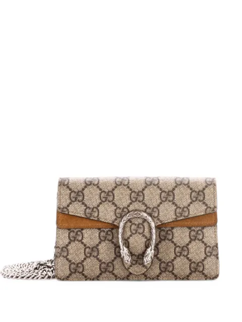 Gucci Pre-Owned Dionysus Bag GG Coated Canvas Super Mini crossbody bag Brown C6CER5FTML0HHEC3