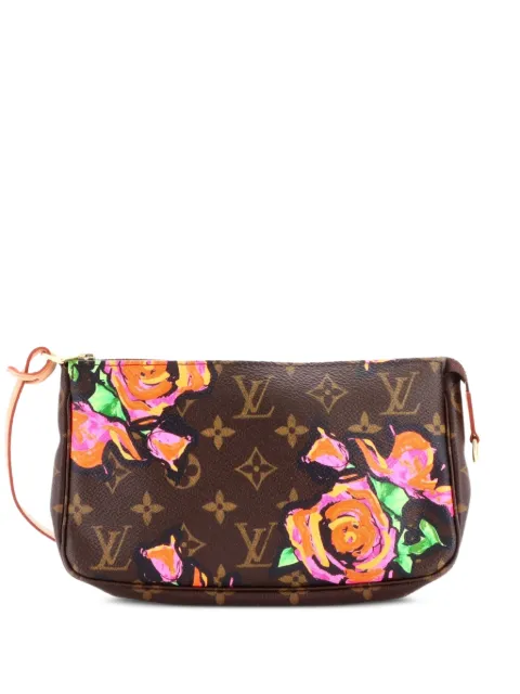 Louis Vuitton Pre-Owned Pochette Accessoires Limited Edition Monogram Roses shoulder bag Brown C61O88FZ5G4F7CCK