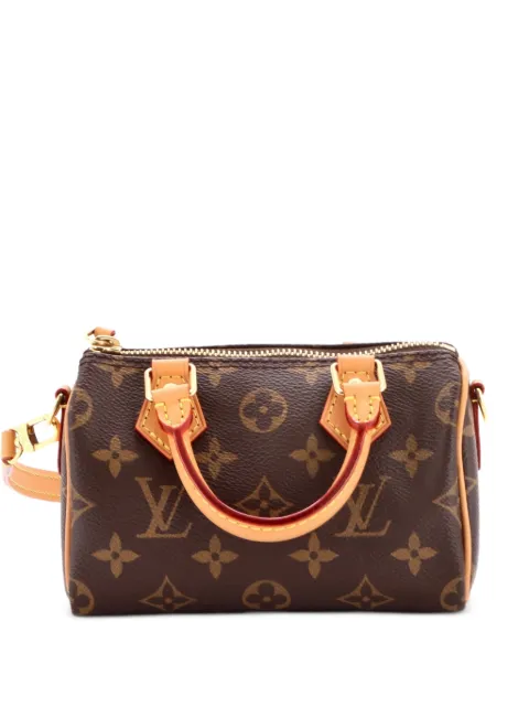 Louis Vuitton Pre-Owned Speedy Bandouliere NM Bag Monogram Canvas Nano crossbody bag Brown 6FE5KWTORO5VR5RG