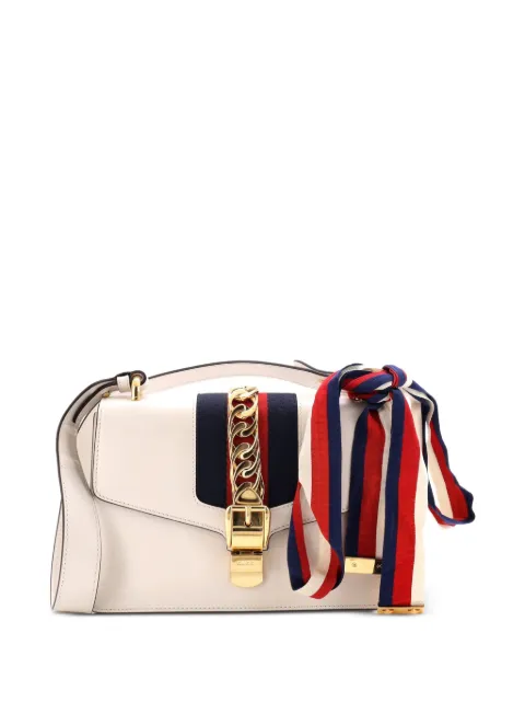 Gucci Pre-Owned Sylvie Leather Small shoulder bag White J02C6AKQ9PPB2XZN