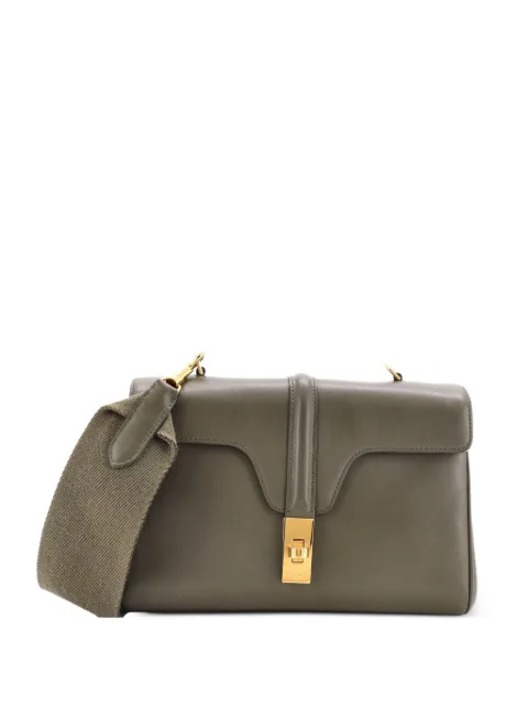 Celine Pre-Owned Soft 16 Bag Smooth Calfskin Teen shoulder bag Green GCJTSB6D90JJCNO1