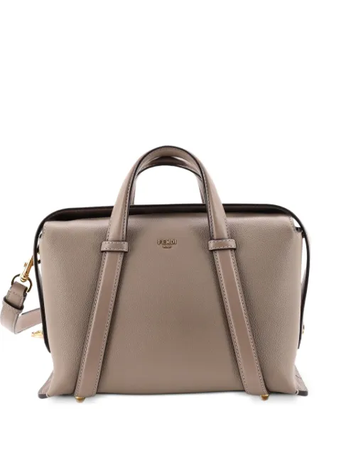 Fendi Pre-Owned 365 Boston Bag Leather Medium shoulder bag Neutrals FYTNEZS0VI2AAZ4B