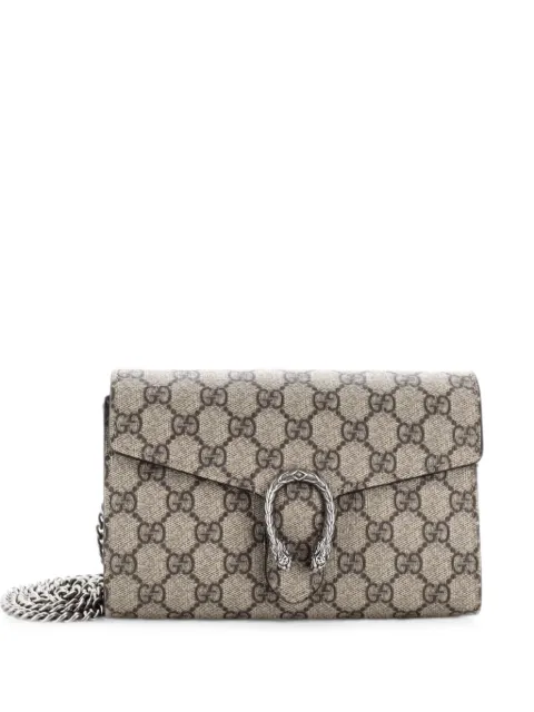 Gucci Pre-Owned Dionysus Chain Wallet GG Coated Canvas Small crossbody bag Brown 1M1CUYHG8GNBYHZ8