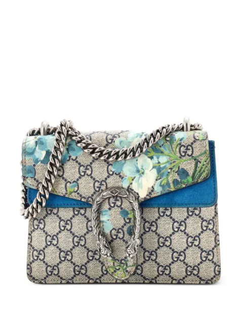 Gucci Pre-Owned Dionysus Bag Blooms Print GG Coated Canvas Mini shoulder bag Blue 0M9E6S0HG3IHIQV4