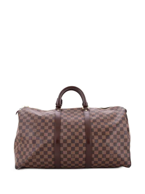 Louis Vuitton Pre-Owned Keepall Bag Damier 50 travel bag Brown 04ZYMUIZV2AVCQGG