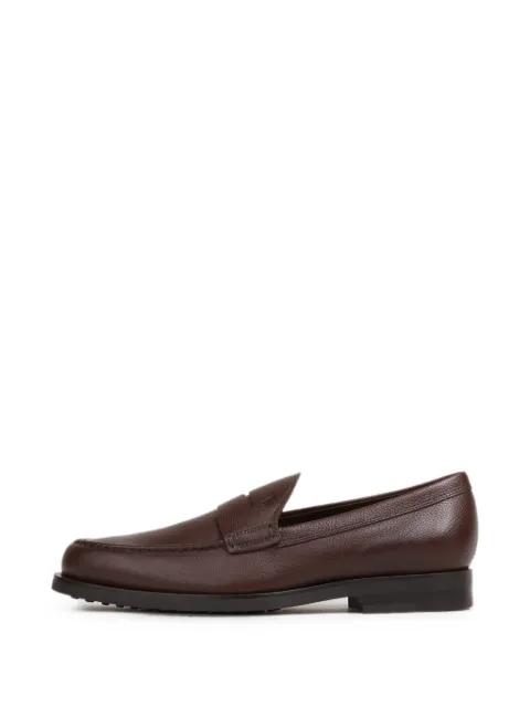 Tod's grainy leather Gommino loafers Brown XXM0ZF0Q920S5PCALFSKIN