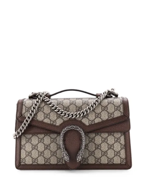 Gucci Pre-Owned Dionysus Top Handle Chain Bag GG Coated Canvas Small satchel Brown PJ3FBG7MQTU9BUWK