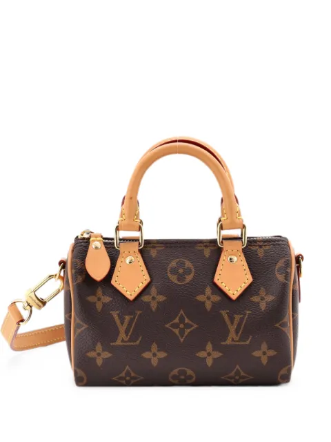 Louis Vuitton Pre-Owned Speedy Bandouliere NM Bag Monogram Canvas Nano crossbody bag Brown N6H1U794EOSG7VCQ