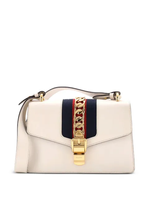 Gucci Pre-Owned Sylvie Leather Small shoulder bag White KLU0BILEOW5B3O69