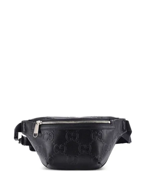 Gucci Pre-Owned GG Embossed Perforated Leather Small belt bag Black 5PRE5H4ODG39RXHD