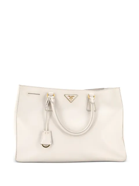 Prada Pre-Owned Lux Open Saffiano Leather Large tote bag Neutrals 4EI0GUO3WBMS4V1A