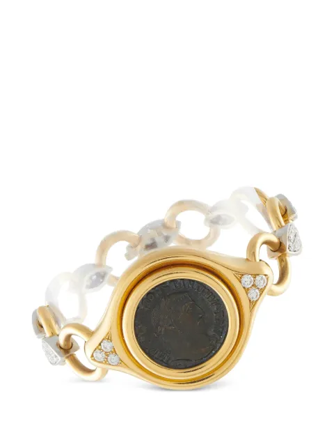 Bvlgari Pre-Owned Monete diamond and ancient coin bracelet Gold BV06071626